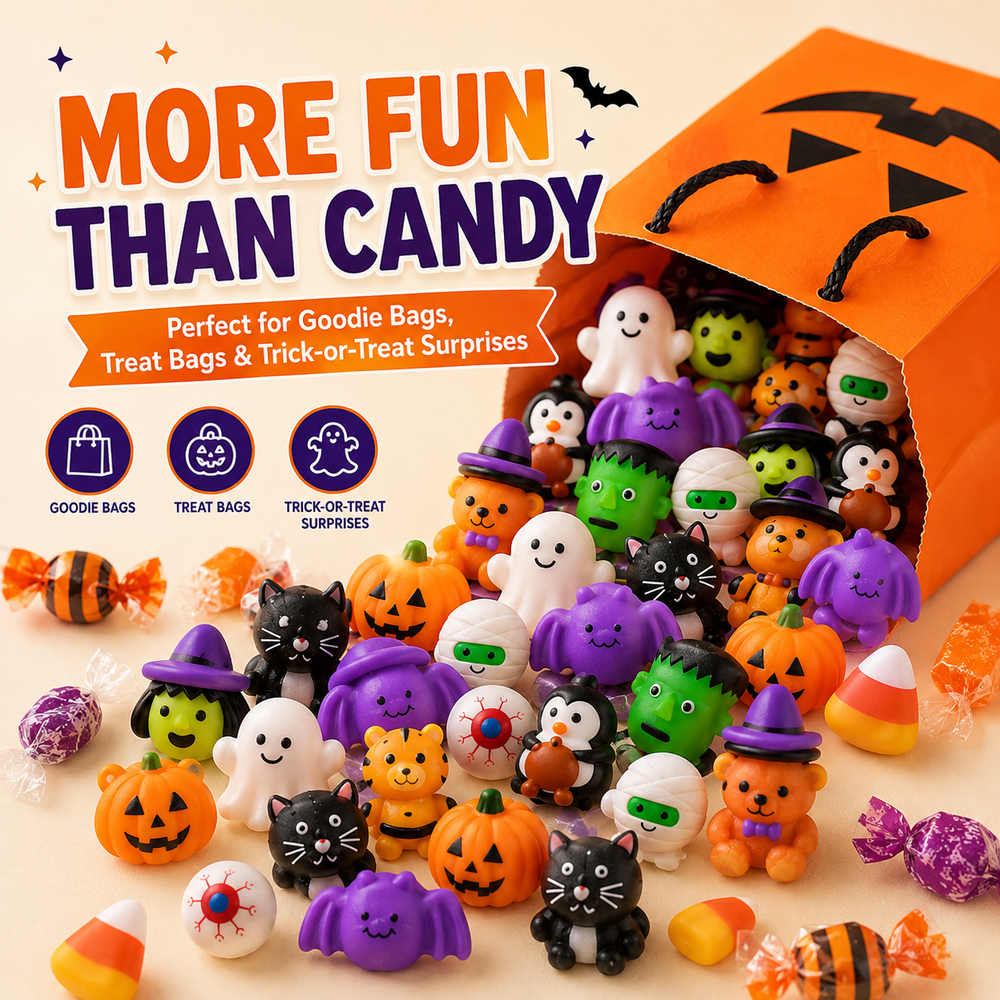 ๐ฅ Last Day 60% OFF โ 50PCS Halloween Mochi Squishy Toys for Party Favors & Spooky Fun ๐